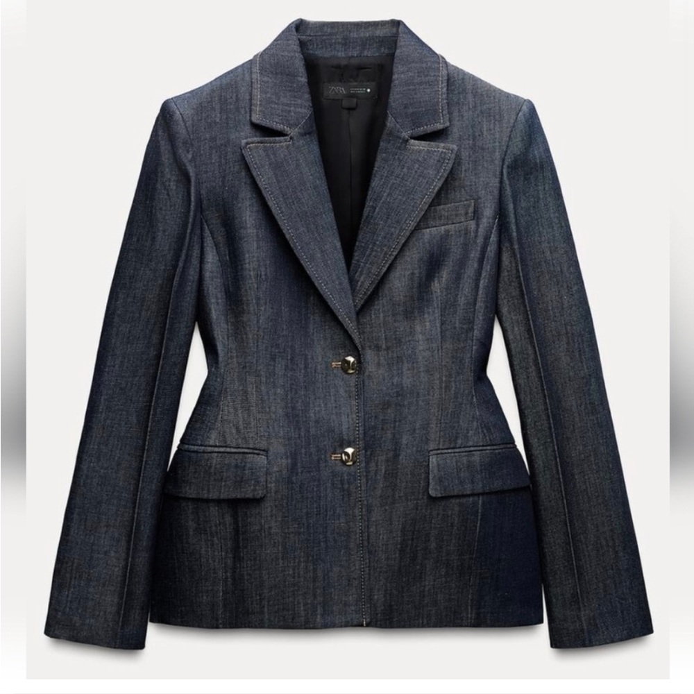 ZARA DENIM BLAZER ZW COLLECTION